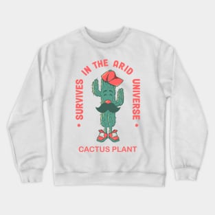 Design cactus character Crewneck Sweatshirt